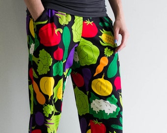 Vegetable Print Adult Lounge Pants