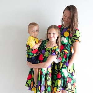 Adult Dress with Pockets - Vegetable