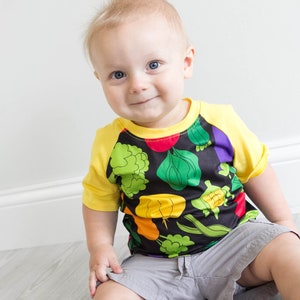 ON SALE! Unisex Vegetable Raglan T-Shirt