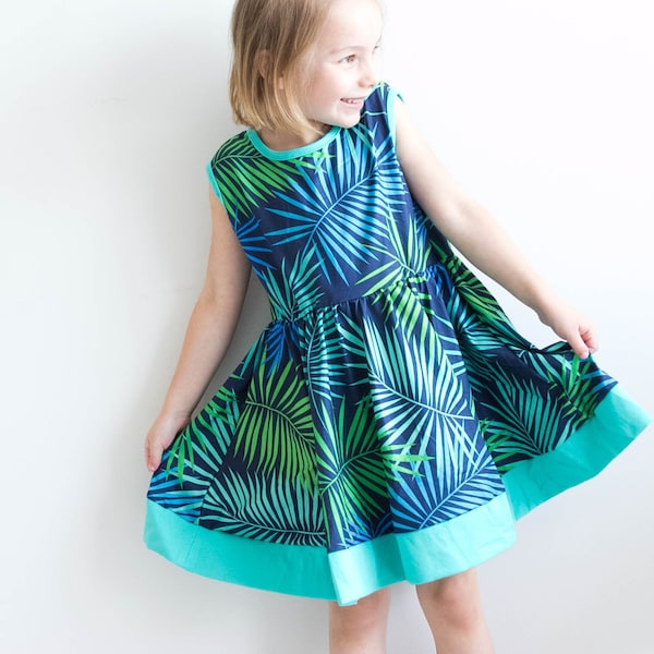 ON SALE!! Palm Leaf Twirl Dress