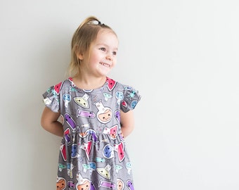 Science Beaker Flutter Dress