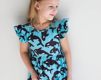 blue whale dress Girl's Whale Watch Dress in Blue size 12M
