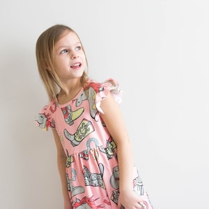 ON SALE!!! Peach Cowgirl Flutter Dress