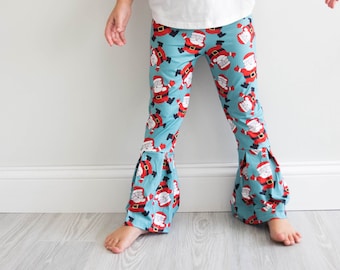 ON SALE!!!! Santa Claus Bell Bottom Leggings