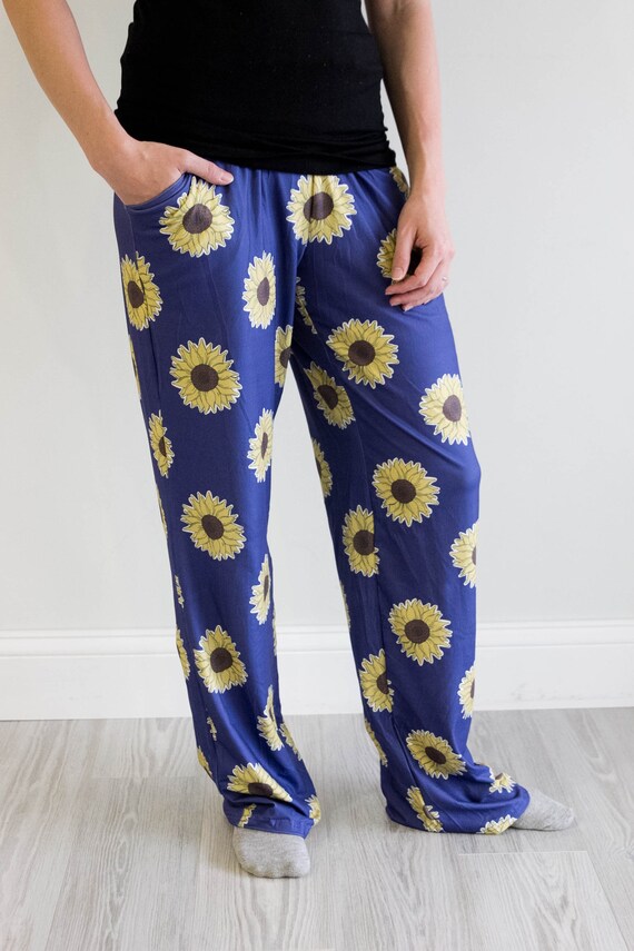 Sunflower Adult Lounge Pants - Etsy