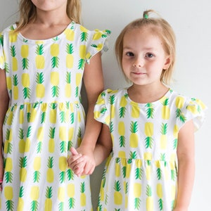 ON SALE Pineapple Flutter Dress image 1