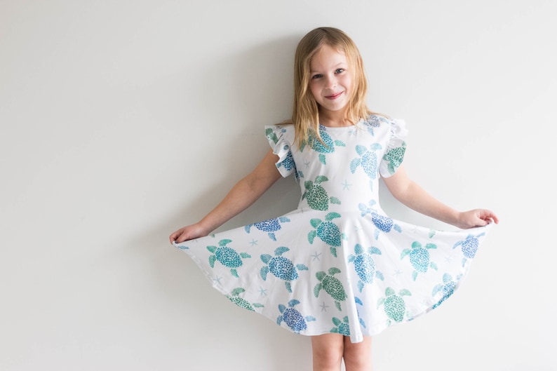 Sea Turtle Twirl Dress
