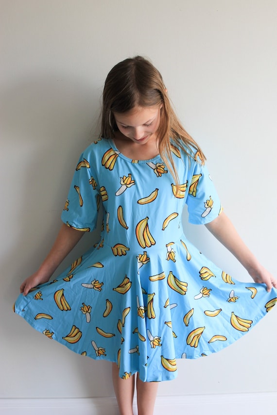 Banana Twirl Dress Etsy