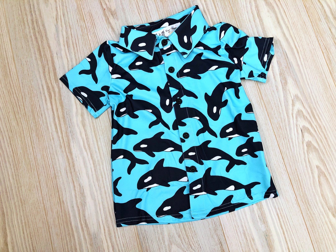 Killer Whale Orca Pattern Print Dress