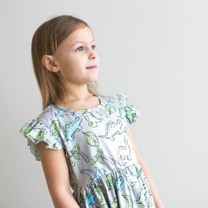 ON SALE!!!! Dinosaur Flutter Dress