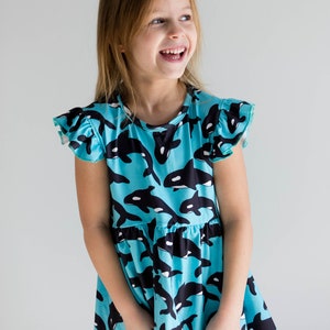 Orca Whale Flutter Dress image 2