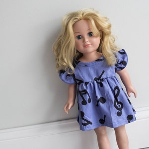 ON SALE! Music Note 18 inch Doll Dress
