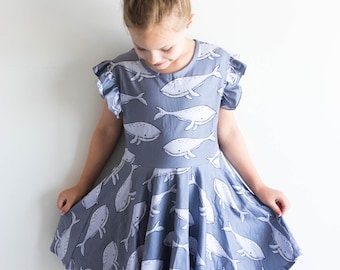 ON SALE! Whale Twirl Dress