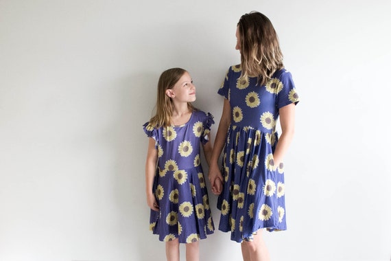 sunflower dress dresses KAGAYD Toddler Kids Girls Floral Printed Sundress Sunflowers Sleeveless Beach Straps Princess (Black, 2 Years) : Sports & Outdoors over sunflower pattern Sunflower Sleeve Midi Dress Organic