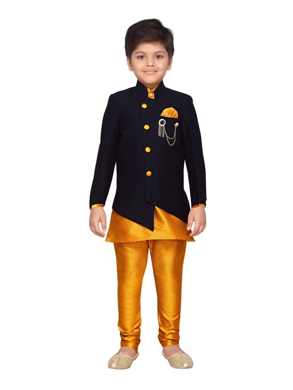 Buy Kids Indian Ethnic Wear Sherwani for Boys Kids Festive Party Wear  Sherwani Formal Outfit for Boys Boys Traditional Wear Sherwani Online in  India - Etsy