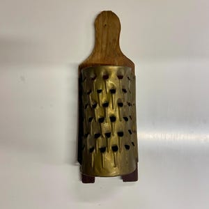 Very Rare and Old 1930s Antique French Cheese Grater, Primitive Kitchen Grate, Farmhouse Rustic Decor