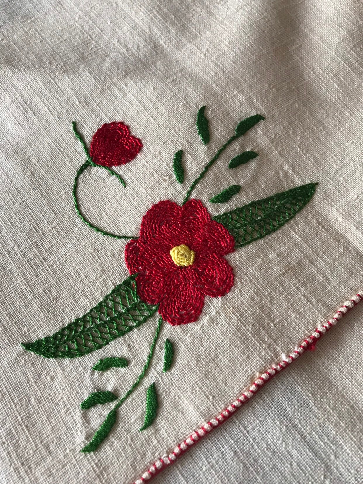 Vintage 1960s Linen Napkins