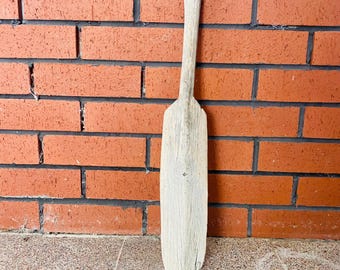 Antiker primitiver Holz Wäscheschläger, handgemachter Holzschläger, Vintage Waschschläger, rustikaler Wäscheschläger aus Holz, rustikaler Wäscheschläger