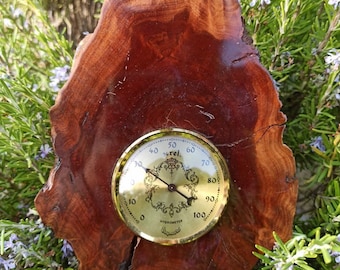 Daymaster Vintage Igrometro da parete, Stazione meteorologica, Decorazione Bauhaus, Appeso a parete in legno, Decorazione eclettica per la casa