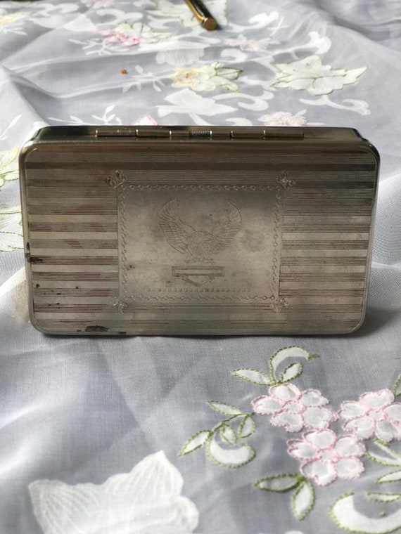 1980s Vintage Cigarette Tobacco Case / Vintage Ci… - image 2