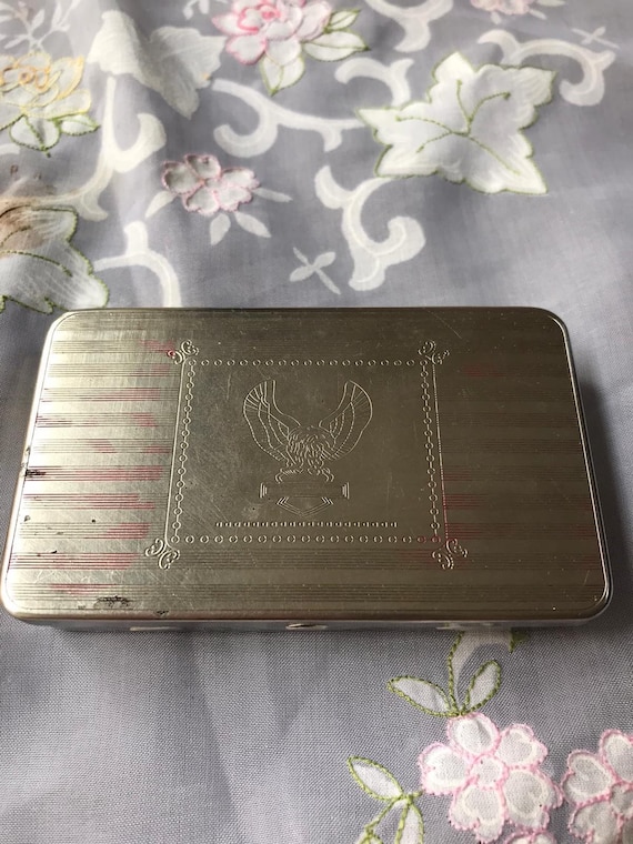 1980s Vintage Cigarette Tobacco Case / Vintage Ci… - image 1