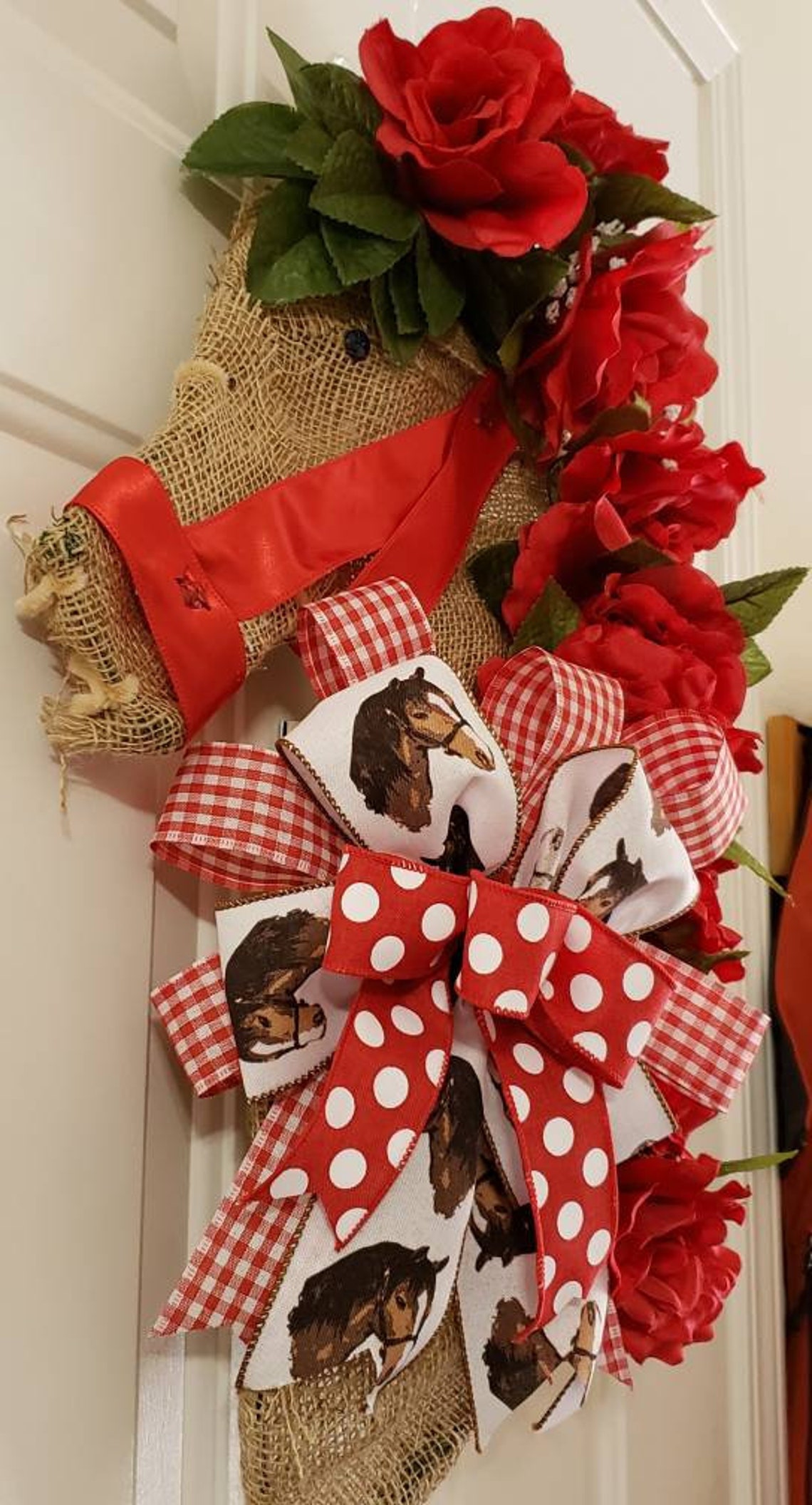 Derby Decor Derby Wreath KY DERBY Kentucky Derby Run for Etsy