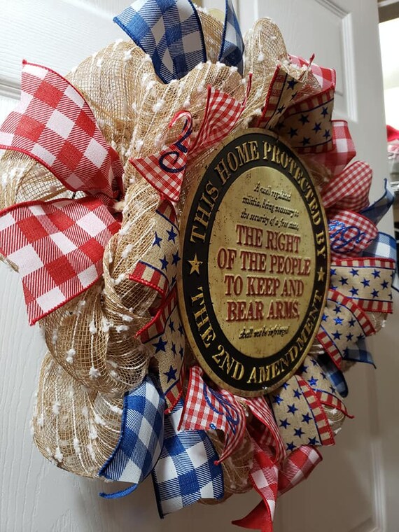 the second amendment wreath
