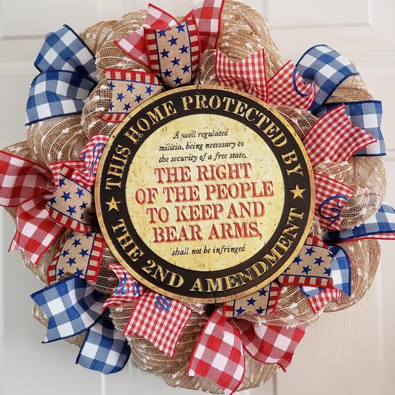 the second amendment wreath