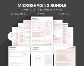 Ensemble de formulaires Microshading : consultation client et suivi (téléchargement instantané)
