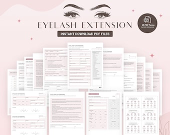 Formularios de extensión de pestañas: Consulta, consentimiento y exención (Descargar PDF)