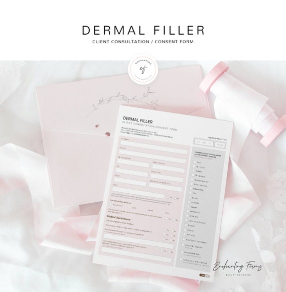 Buy Dermal Filler Consultation & Consent Form, Instant Download
