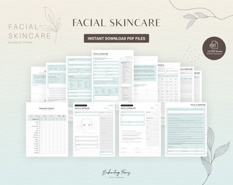 Facial Consultation Forms, Facial Treatment Forms, Client Intake Forms, Skincare Consent Form,  Esthetician Templates, Beauty Salon Forms