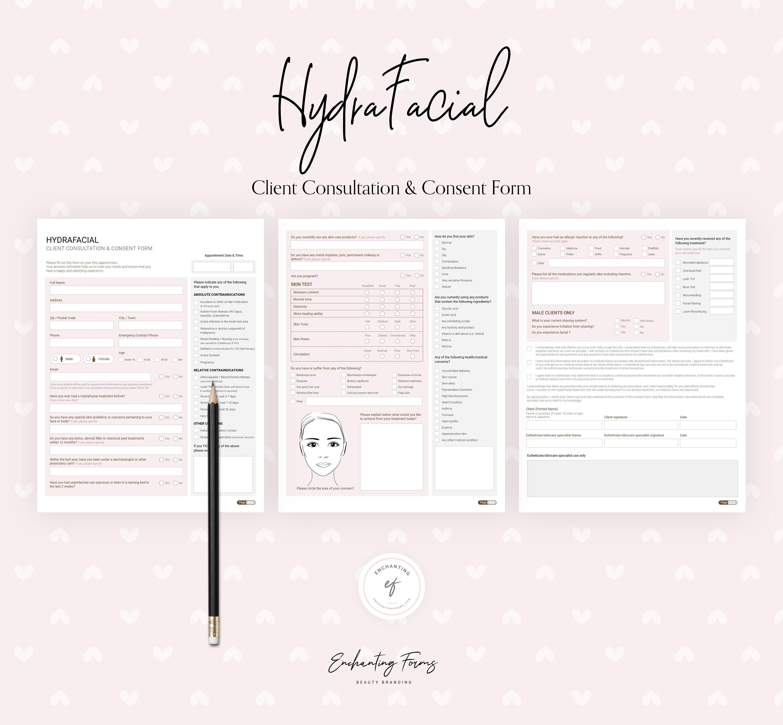 Hydrafacial Consent Form Hydrafacial Client Consultation Etsy Ireland hydrafacial-consent-form-hydrafacial-client-consultation-etsy-ireland