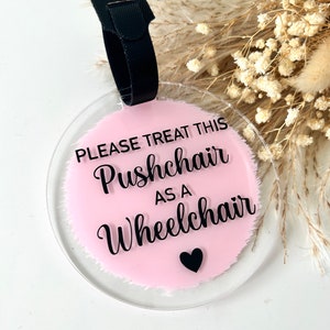 Acrylic Wheelchair/Pushchair Sign
