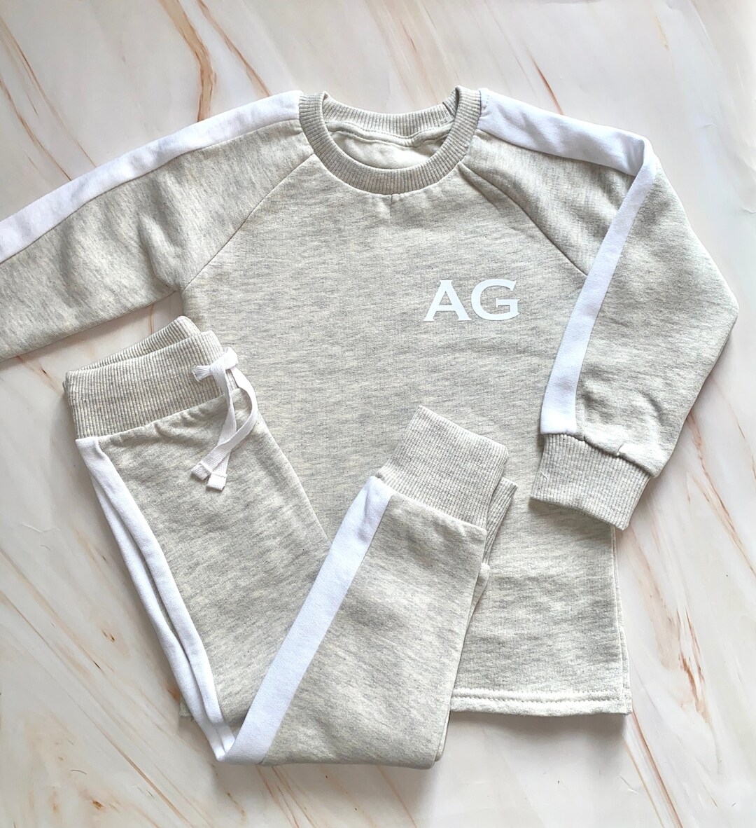 Childrens Side Panel Tracksuit Personalised Initials Etsy