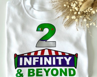 Children’s Birthday T-Shirt, 2nd Birthday, 2 Infinity And Beyond T-shirt