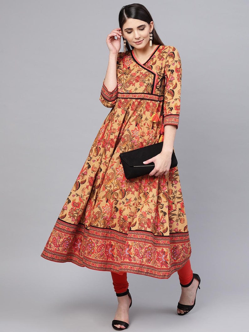 Indian Anarkali Kurti Kurta Top for women,Anarkali Dress,Readymade Stitched Anarkali Kurtis for women,Indian Kurti for women Free Shipping