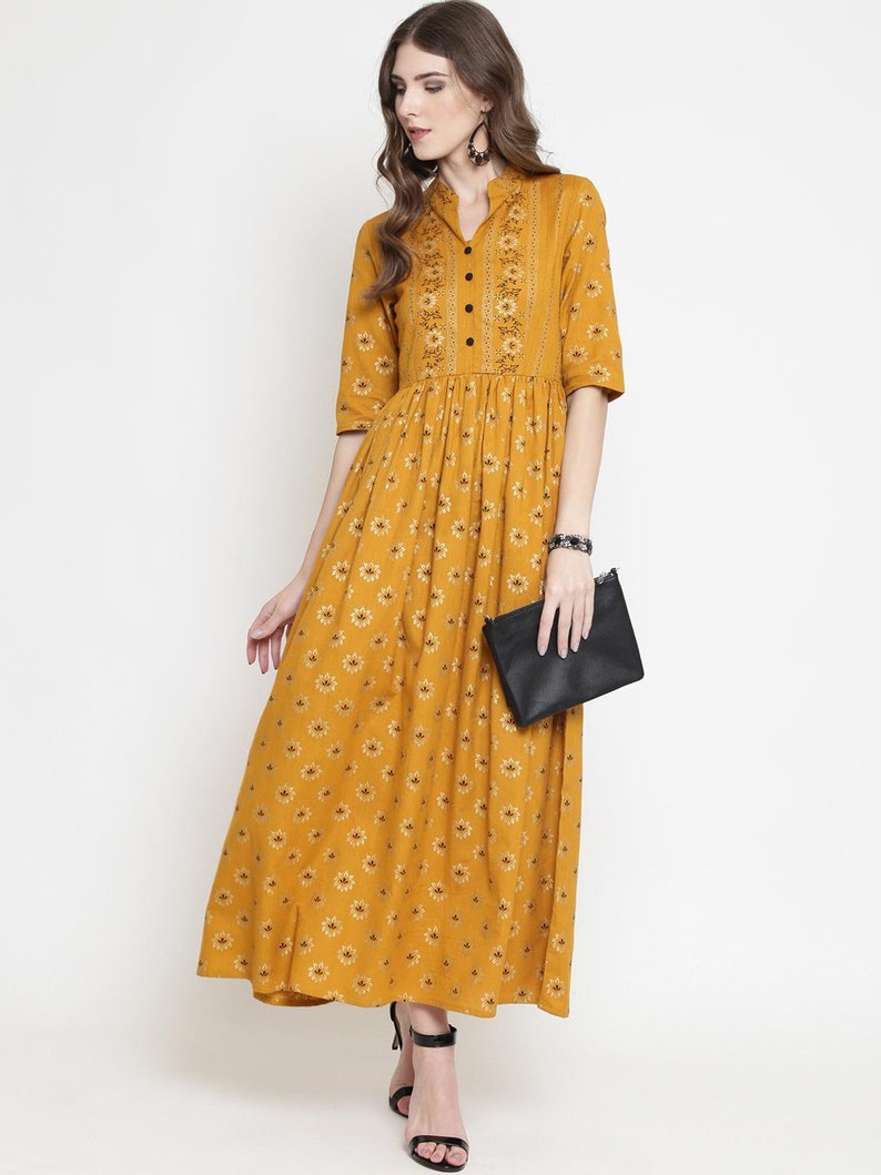 Indian Anarkali Kurti Kurta Top for women,Anarkali Dress,Readymade Stitched Anarkali Kurtis for women,Indian Kurti for women Free Shipping