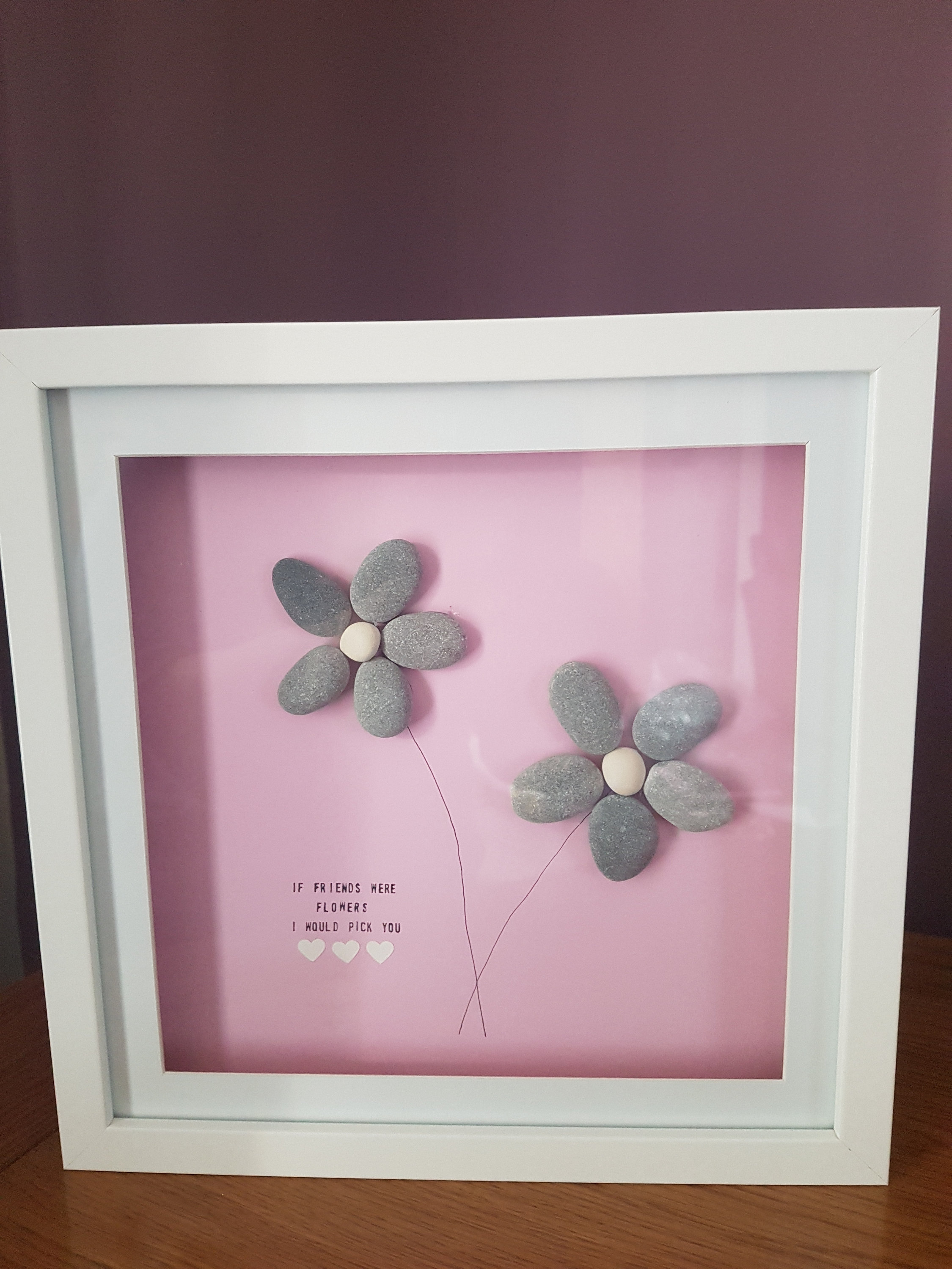 Pebble art friends picture | Etsy