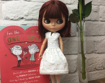 Blythe Dress and shoes outfit - Blythe dress White Broderie Anglaise