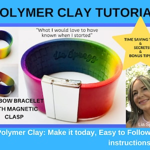 Polymer Clay Tutorial Rainbow Bracelet LGBT | NHS| Polymer Clay Guide | Clay Rainbow Tutorial