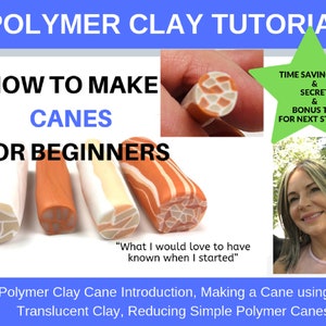 Polymer Clay Tutorial, Polymer Clay Techniques, Polymer Clay Canes for Beginners