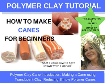 Polymer Clay Tutorial, Polymer Clay Techniques, Polymer Clay Canes for Beginners