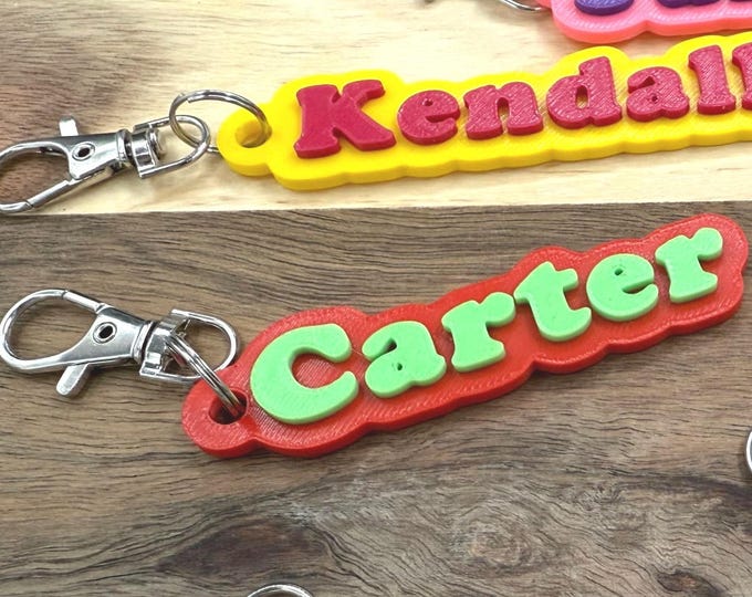 Custom 3D Printed Name Tag for Backpack, Bag, Leash - Personalized ID Accessory Gift