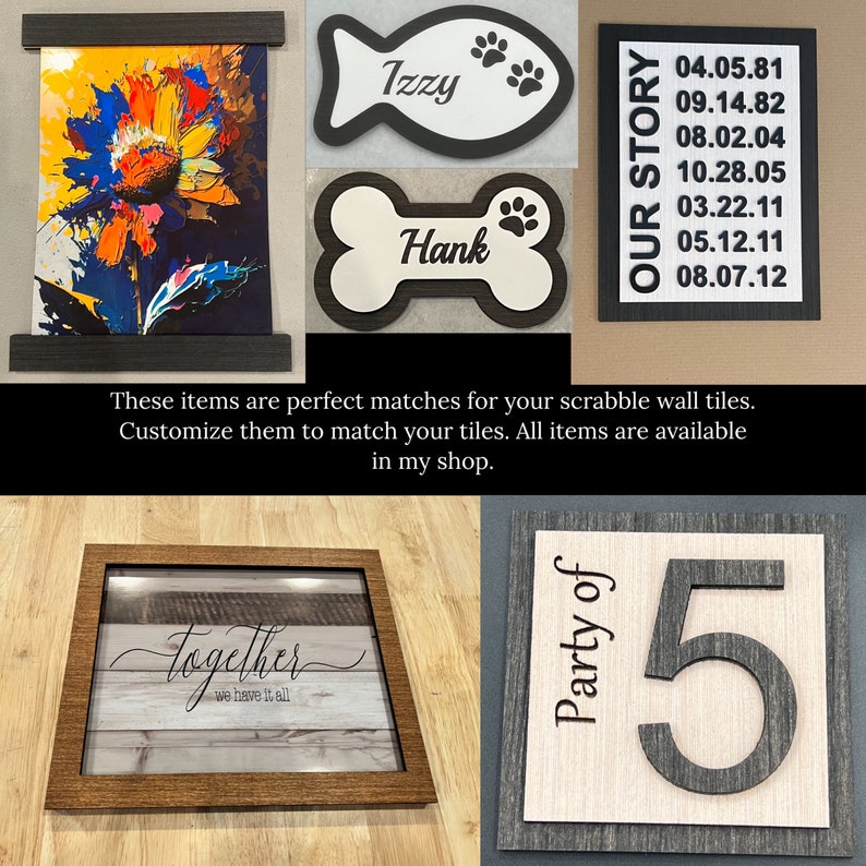 3D Scrabble Wall Tiles, Scrabble wall letters, Scrabble, Family Scrabble names, Scrabble tiles,Personalized gift,scrabble tiles wall art image 9