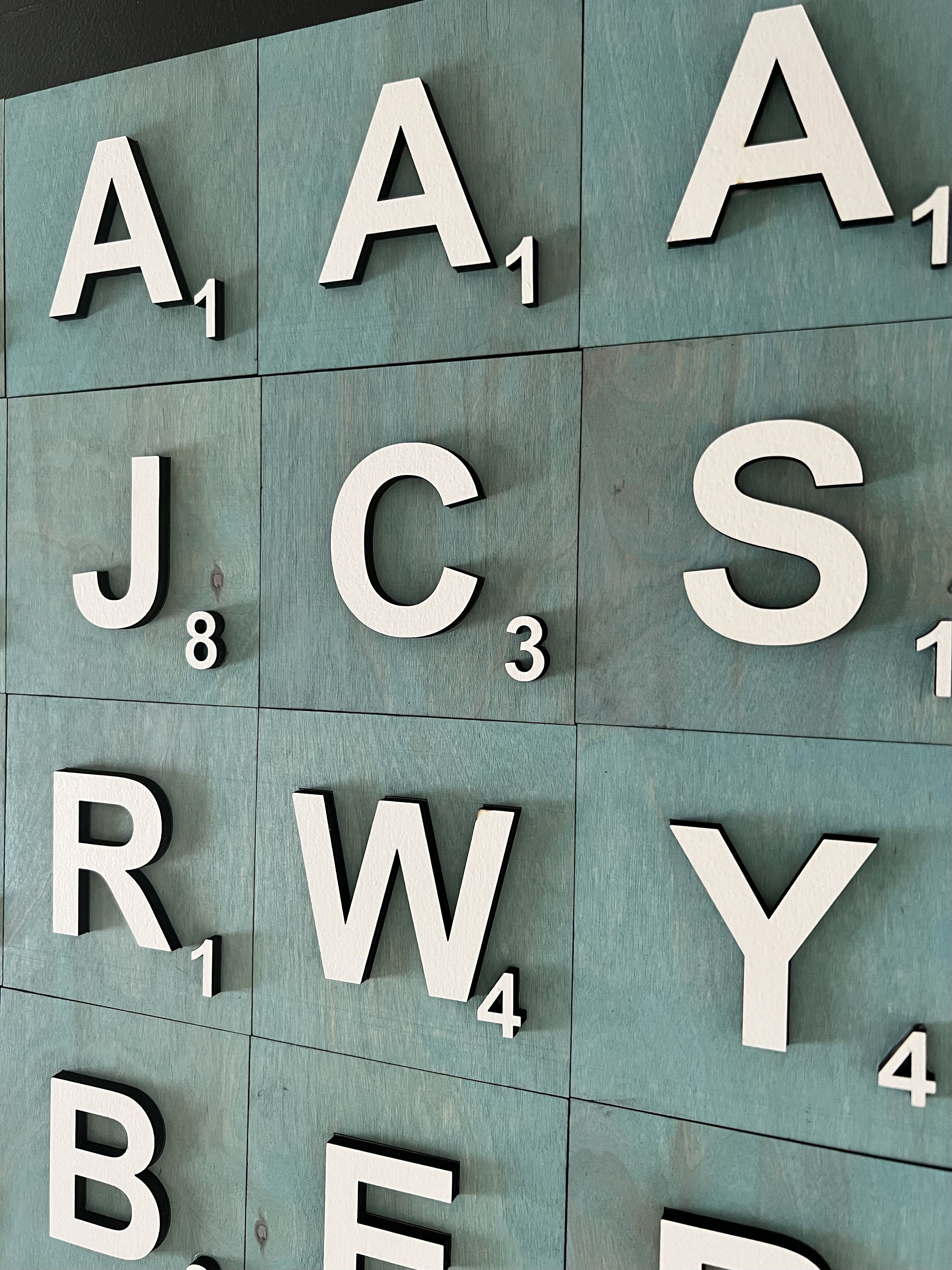 3D Scrabble Wall Tile Letters Etsy Australia