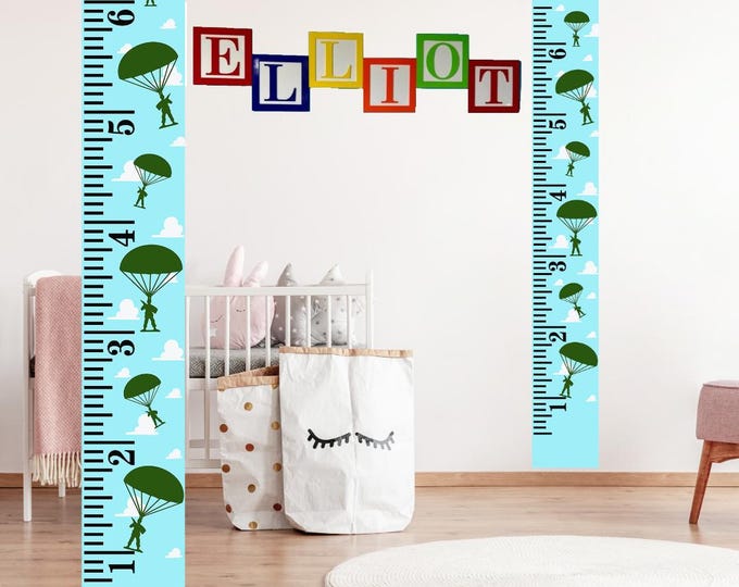 Toy Story Growth Chart: Canvas with Magnetic Hangers for Kids' Room Decor including hanging hardware