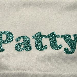 Personalized Iron-On Glitter HTV Name Decals