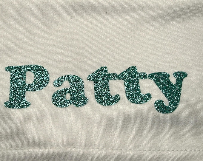 Personalized Iron-On Glitter HTV Name Decals