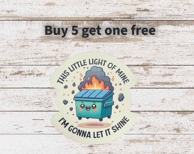 Spice Up Your Space with Dumpster Fire-Themed Stickers & Magnets